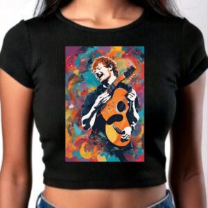 Ed sheeran black crop top